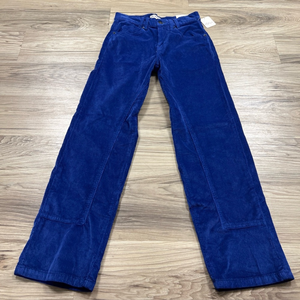 Free People We the Free Risk Taker High Rise Straight Corduroy Women's Size 24